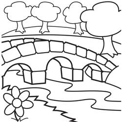 Bridge (Buildings and Architecture) coloring page #204352 to print and color