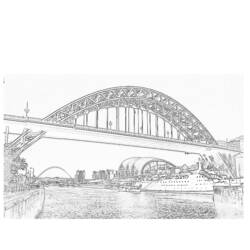 Coloring page: Bridge (Buildings and Architecture) #62838 - Printable coloring pages