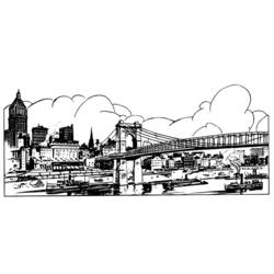 Coloring page: Bridge (Buildings and Architecture) #62846 - Free Printable Coloring Pages
