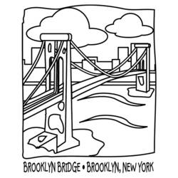 Coloring page: Bridge (Buildings and Architecture) #62849 - Printable coloring pages