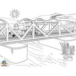 Coloring page: Bridge (Buildings and Architecture) #62854 - Printable coloring pages
