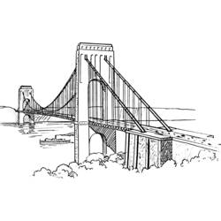 Coloring page: Bridge (Buildings and Architecture) #62888 - Printable coloring pages