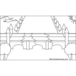 Coloring page: Bridge (Buildings and Architecture) #62891 - Free Printable Coloring Pages
