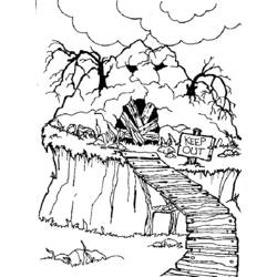Coloring page: Bridge (Buildings and Architecture) #62899 - Free Printable Coloring Pages