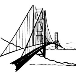 Coloring page: Bridge (Buildings and Architecture) #62995 - Printable coloring pages