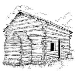 Cabin (Buildings and Architecture) coloring page #185529 to print and color