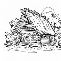 Cabin (Buildings and Architecture) coloring page #185538 to print and color