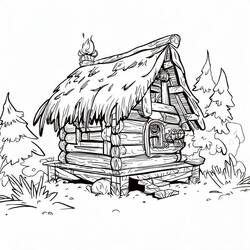 Cabin (Buildings and Architecture) coloring page #185540 to print and color
