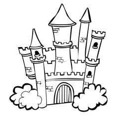 Castle (Buildings and Architecture) coloring page #177433 to print and color