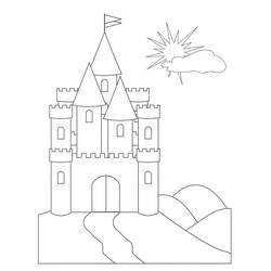 Castle (Buildings and Architecture) coloring page #177435 to print and color