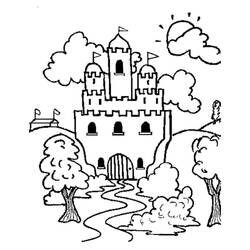 Castle (Buildings and Architecture) coloring page #177450 to print and color
