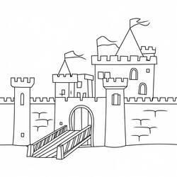 Castle (Buildings and Architecture) coloring page #216038 to print and color