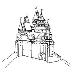 Coloring page: Castle (Buildings and Architecture) #62037 - Free Printable Coloring Pages