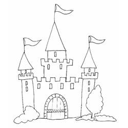 Coloring page: Castle (Buildings and Architecture) #62048 - Printable coloring pages