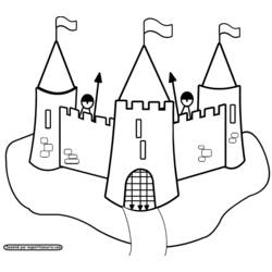 Coloring page: Castle (Buildings and Architecture) #62052 - Printable coloring pages