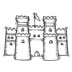 Coloring page: Castle (Buildings and Architecture) #62056 - Free Printable Coloring Pages