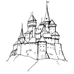Coloring page: Castle (Buildings and Architecture) #62058 - Printable coloring pages