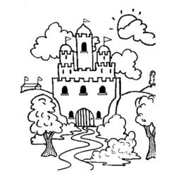 Coloring page: Castle (Buildings and Architecture) #62068 - Free Printable Coloring Pages