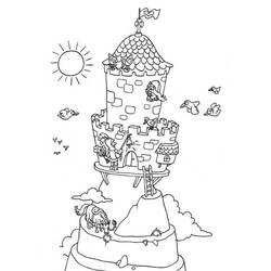 Coloring page: Castle (Buildings and Architecture) #62084 - Free Printable Coloring Pages