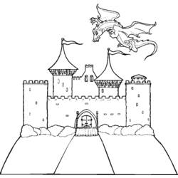 Coloring page: Castle (Buildings and Architecture) #62106 - Free Printable Coloring Pages