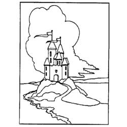 Coloring page: Castle (Buildings and Architecture) #62107 - Free Printable Coloring Pages