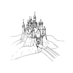 Coloring page: Castle (Buildings and Architecture) #62109 - Free Printable Coloring Pages