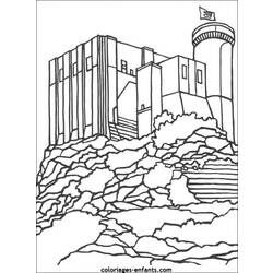 Coloring page: Castle (Buildings and Architecture) #62120 - Free Printable Coloring Pages