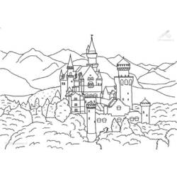 Coloring page: Castle (Buildings and Architecture) #62124 - Free Printable Coloring Pages