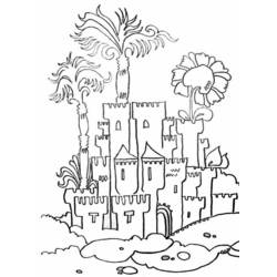 Coloring page: Castle (Buildings and Architecture) #62126 - Free Printable Coloring Pages
