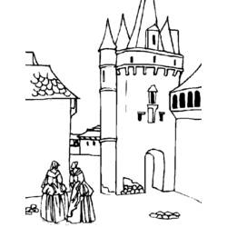 Coloring page: Castle (Buildings and Architecture) #62127 - Free Printable Coloring Pages