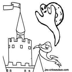 Coloring page: Castle (Buildings and Architecture) #62136 - Free Printable Coloring Pages