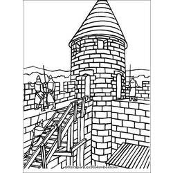 Coloring page: Castle (Buildings and Architecture) #62139 - Free Printable Coloring Pages