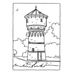 Coloring page: Castle (Buildings and Architecture) #62158 - Free Printable Coloring Pages