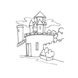 Coloring page: Castle (Buildings and Architecture) #62159 - Free Printable Coloring Pages