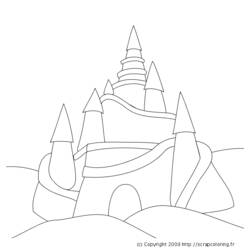 Coloring page: Castle (Buildings and Architecture) #62173 - Free Printable Coloring Pages