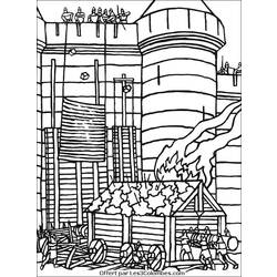 Coloring page: Castle (Buildings and Architecture) #62182 - Free Printable Coloring Pages