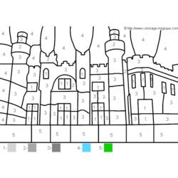 Coloring page: Castle (Buildings and Architecture) #62192 - Free Printable Coloring Pages