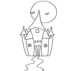 Coloring page: Castle (Buildings and Architecture) #62204 - Free Printable Coloring Pages