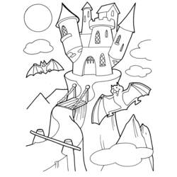 Coloring page: Castle (Buildings and Architecture) #62214 - Printable coloring pages