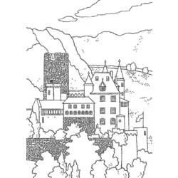 Coloring page: Castle (Buildings and Architecture) #62218 - Free Printable Coloring Pages