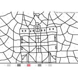 Coloring page: Castle (Buildings and Architecture) #62226 - Free Printable Coloring Pages