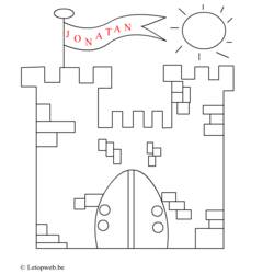 Coloring page: Castle (Buildings and Architecture) #62243 - Free Printable Coloring Pages