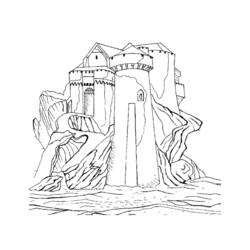 Coloring page: Castle (Buildings and Architecture) #62271 - Free Printable Coloring Pages