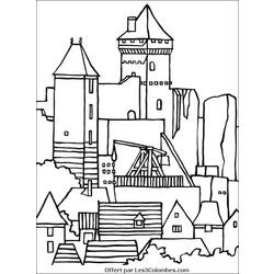 Coloring page: Castle (Buildings and Architecture) #62276 - Free Printable Coloring Pages