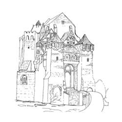 Coloring page: Castle (Buildings and Architecture) #62286 - Free Printable Coloring Pages