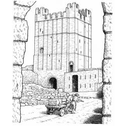 Coloring page: Castle (Buildings and Architecture) #62292 - Printable coloring pages