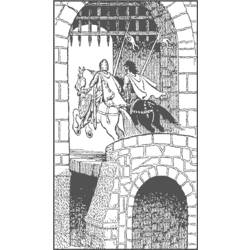 Coloring page: Castle (Buildings and Architecture) #62309 - Free Printable Coloring Pages