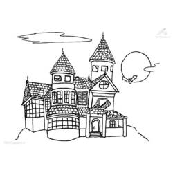Coloring page: Castle (Buildings and Architecture) #62314 - Free Printable Coloring Pages