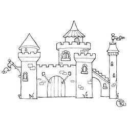 Coloring page: Castle (Buildings and Architecture) #62315 - Printable coloring pages