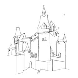 Coloring page: Castle (Buildings and Architecture) #62329 - Free Printable Coloring Pages